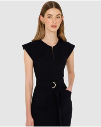 SACHA DRAKE - Zip Front Fitted Dress