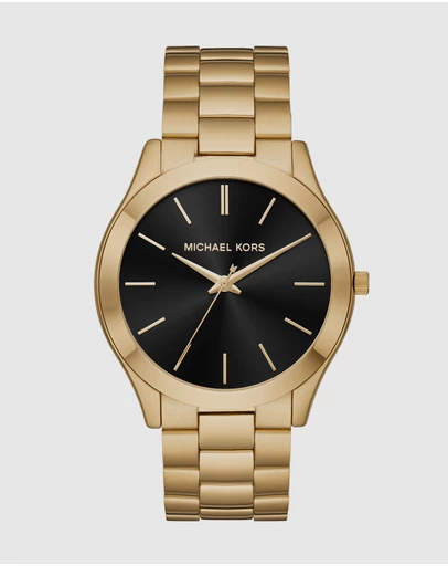 Michael Kors - Michael Kors Slim Runway Gold Watch MK8621