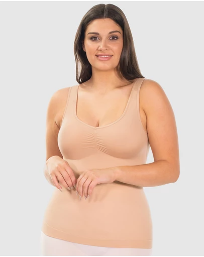 B Free Intimate Apparel - Curvy Ultra Light Shaping V-Tank