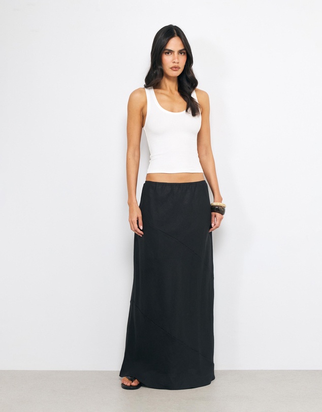 AERE - Zella Linen Maxi Skirt