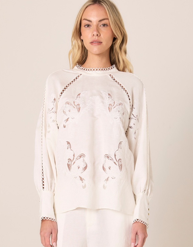 Fate + Becker - Aven Embroidered Blouse