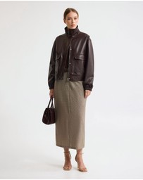 Oxford - Harper Pure Wool Column Skirt