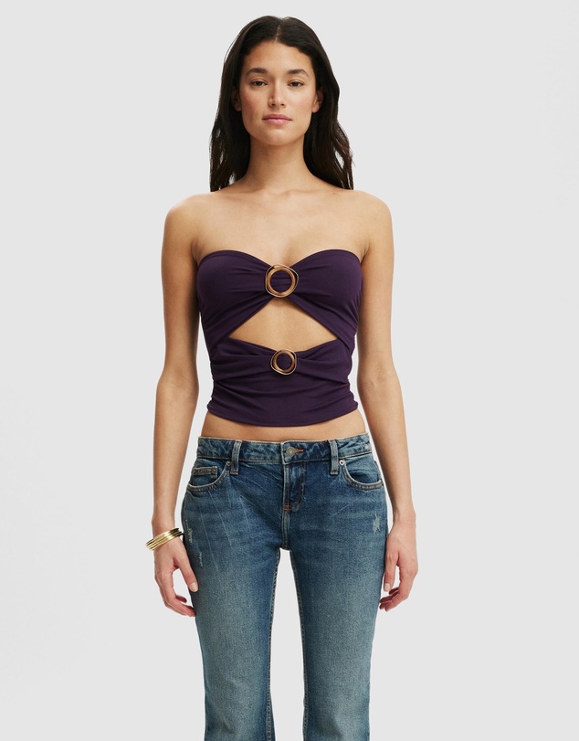 Cotton On - Scarlette Trim Detail Tube Top