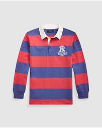 Polo Ralph Lauren - Crest Striped Cotton Rugby Shirt - Teens
