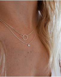 Luna Rae - Sterling Silver - Diamond Sky Necklace