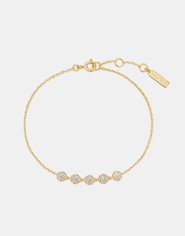 Ania Haie - Ania Haie Gold Pave Multi Beaded Chain Bracelet