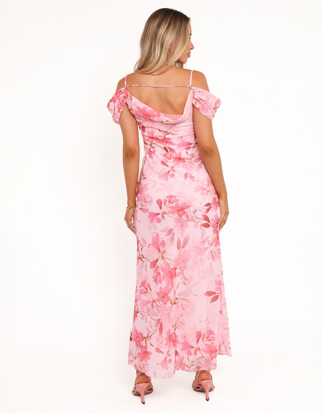 Petal & Pup - Esther Midi Dress - Pink Floral