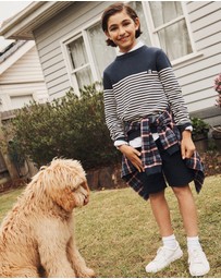 Country Road - Stripe Country Road Logo Knit