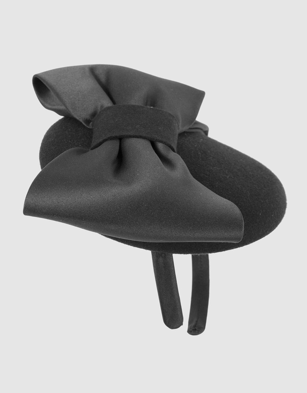 Max Alexander - Felt Winter Pillbox Fascinator with Bow
