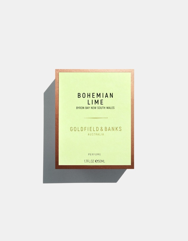 Goldfield & Banks - BOHEMIAN LIME Perfume 50mlNatural Spray Glass Bottle 1.7 fl. oz.