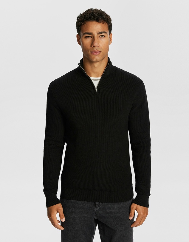 yd. - Washington Zip Cotton Knit Jumper