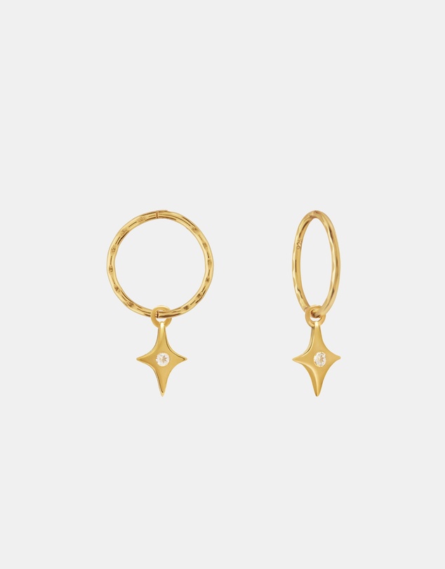 SAINT VALENTINE - Starburst Mini Hoops - Gold