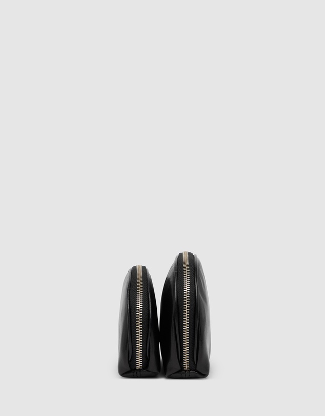 Republic of Florence - Duo Black Leather Pouch Set