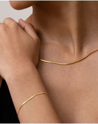 SAINT VALENTINE - Sphinx 2mm Snake Chain Bracelet - Gold