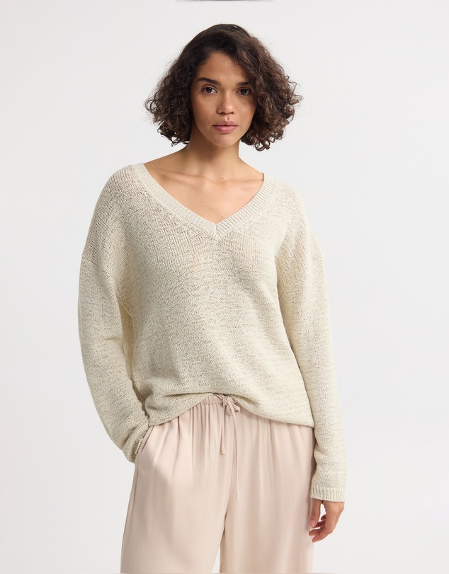 Oxford - Fleur Chunky V-Neck Knit