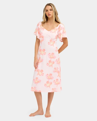 Roxy - Womens Floral Rain Midi Dress