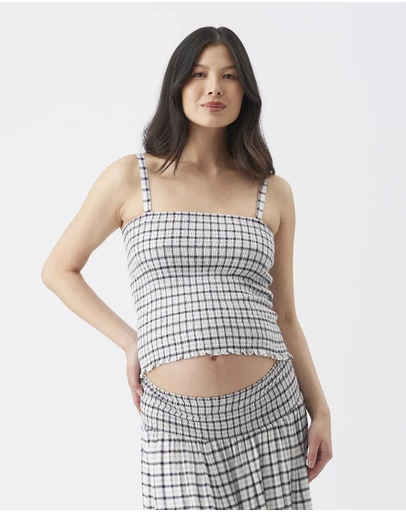 Ripe Maternity - Kay Shirred Top