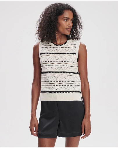 Varley - Athena Pointelle Knit Vest