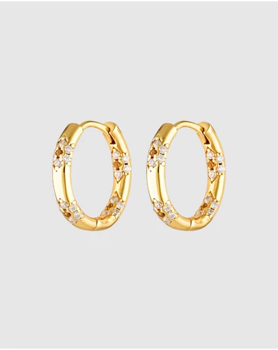 HOUSE OF SLANI - Gold Flower Bloom Hoops