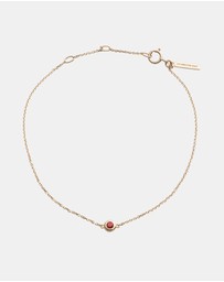 Kirstin Ash - Petite Birthstone Bracelet January Garnet