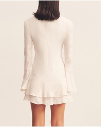 Shona Joy - Bowery Long Sleeve Ruffle Mini Dress