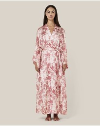 Papinelle - Madelyn Silk Kimono Maxi Robe