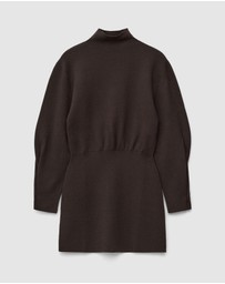 & Other Stories - Knitted Mock-Neck Mini Dress