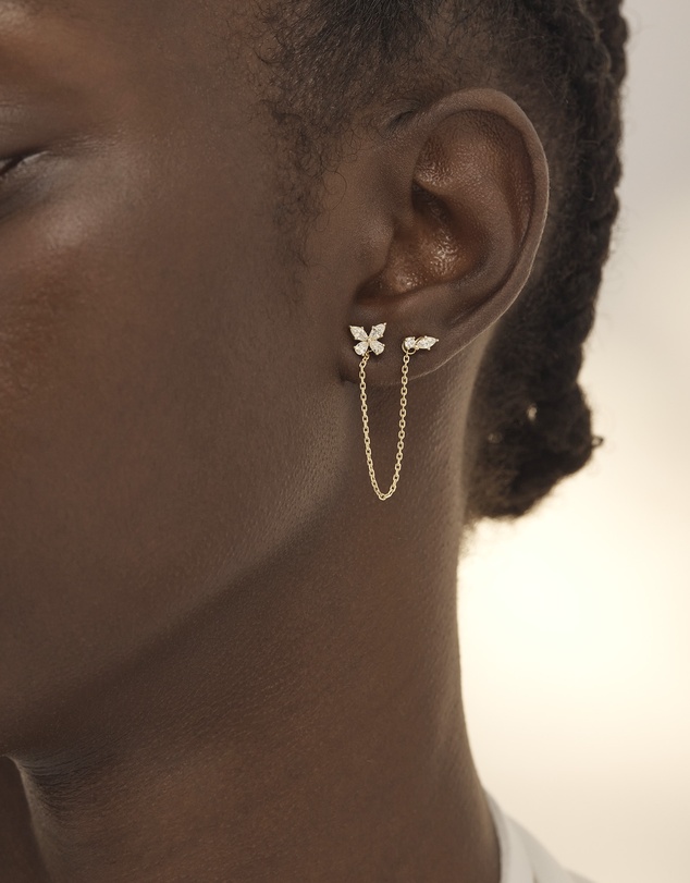 By Charlotte - Dancing in the Wind Chain Earrings