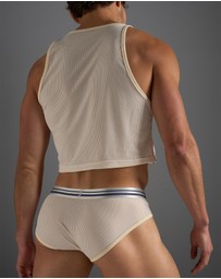 TEAMM8 - Racer Mesh Crop Singlet