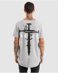 Kiss Chacey - Made Of Iron Raw Neck Tee
