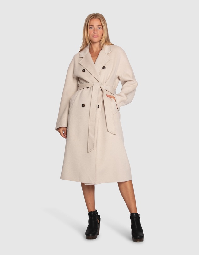Belle & Bloom - Real Love Double Breasted Maxi Coat