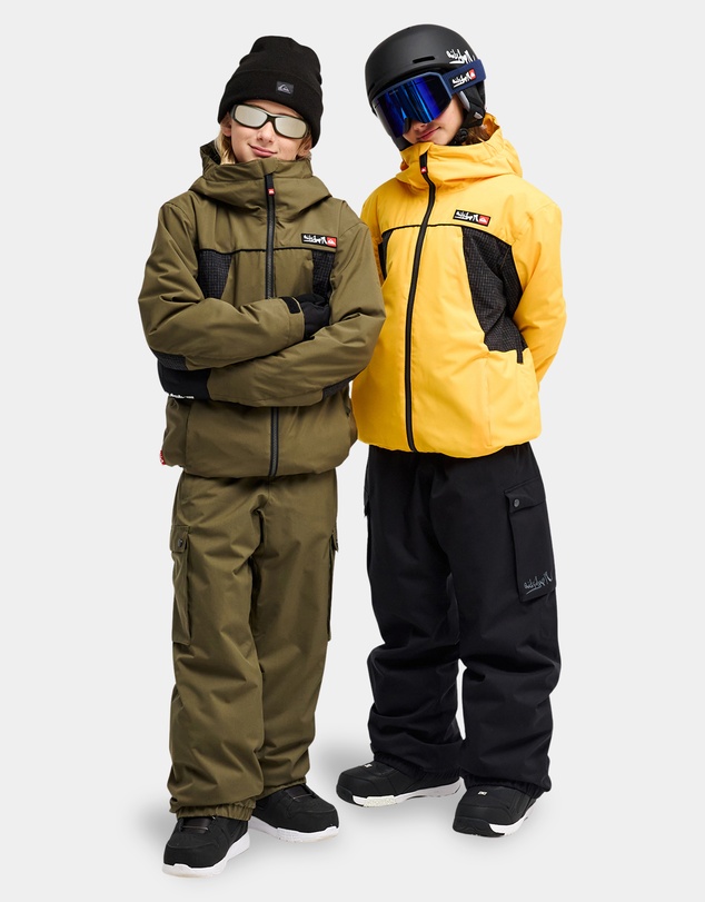 Quiksilver - Boys 8 to 16 Snow Down Cargo Snow Pants