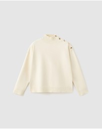 M.N.G - Perkins Neck Sweater With Metallic Detail