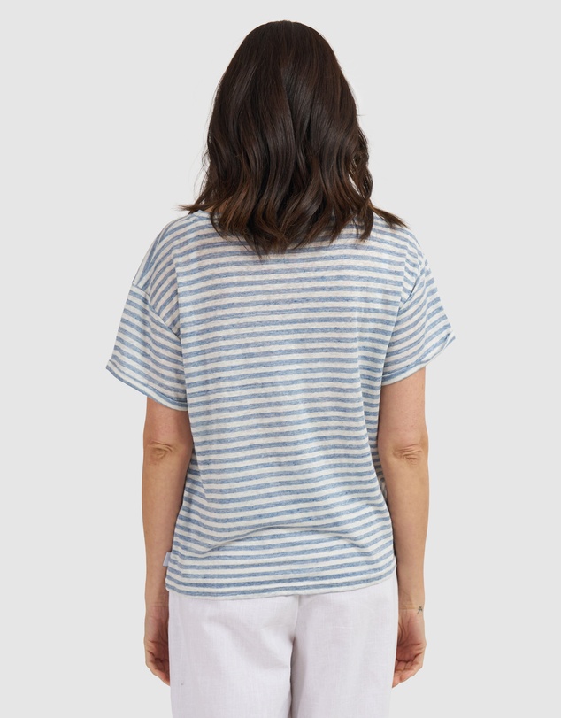 CAMIXA - Francy Linen Jersey T-Shirt Top