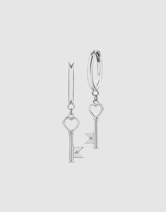 Karen Walker - Monogram Key Earrings