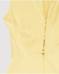 Revibe - Repaired Shona Joy Dillon Contrast Draped Cowl Mini Dress - AU 10