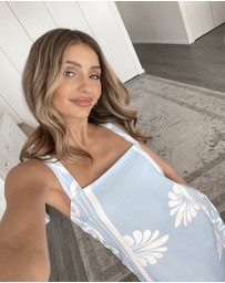 Esther & Co - Holden Dress - Blue Floral