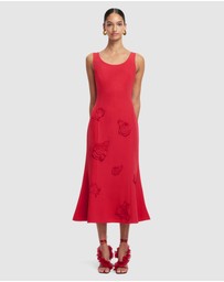 LEO LIN - Emily Applique Midi Dress
