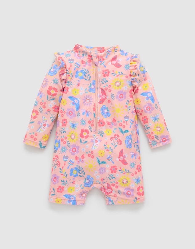 Purebaby - Printed Long Sleeve Rashie- Kids-Babies