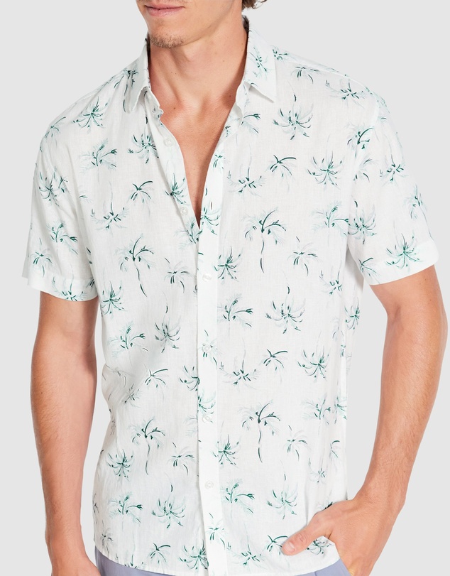 Tarocash - Neeson Linen Palm Shirt
