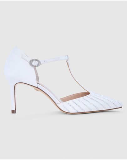 WHITE CRYSTAL SATIN