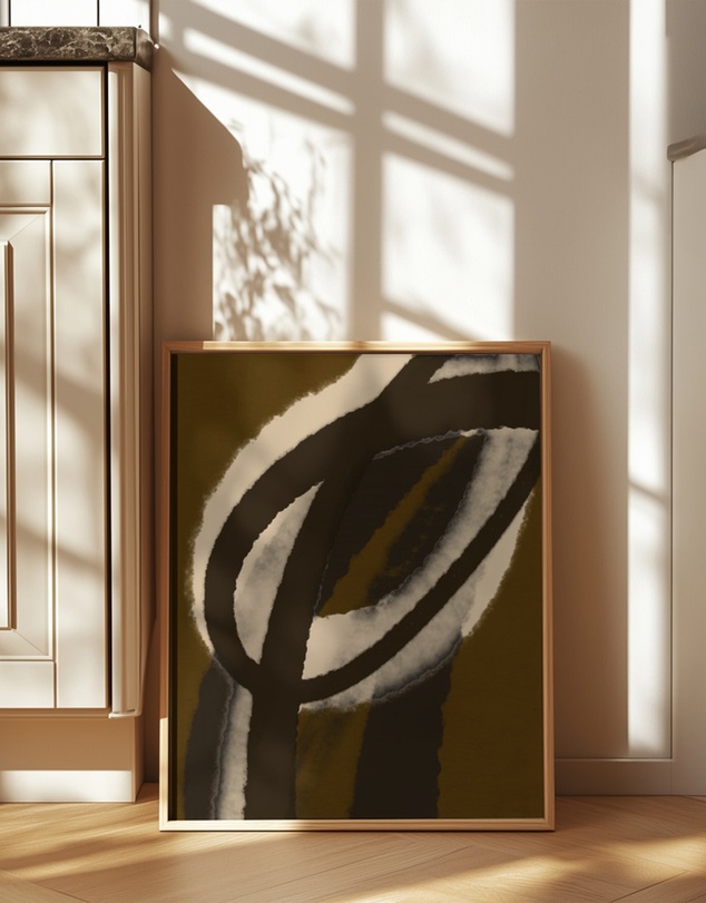 Olive et Oriel - Espressostrokes No 1 by Treechild Art Print
