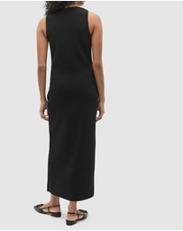 Seed Heritage - Crepe Button Midi Knit Dress