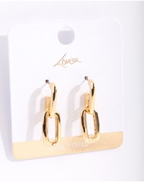 Lovisa - Gold Plated Chunky Link Drop Earrings