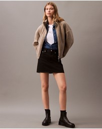 Calvin Klein Jeans - High Rise Denim Mini Skirt