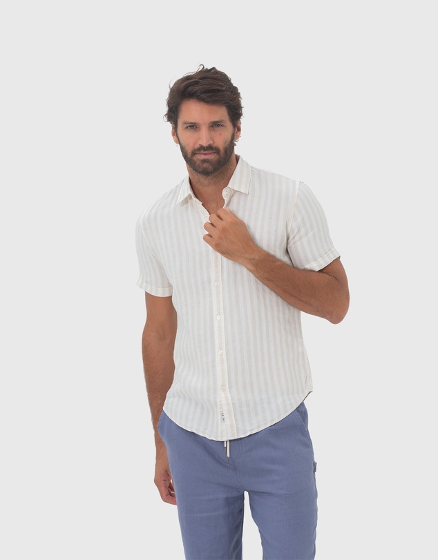 Coast Clothing - Short Sleeve Linen Shirt - Beach