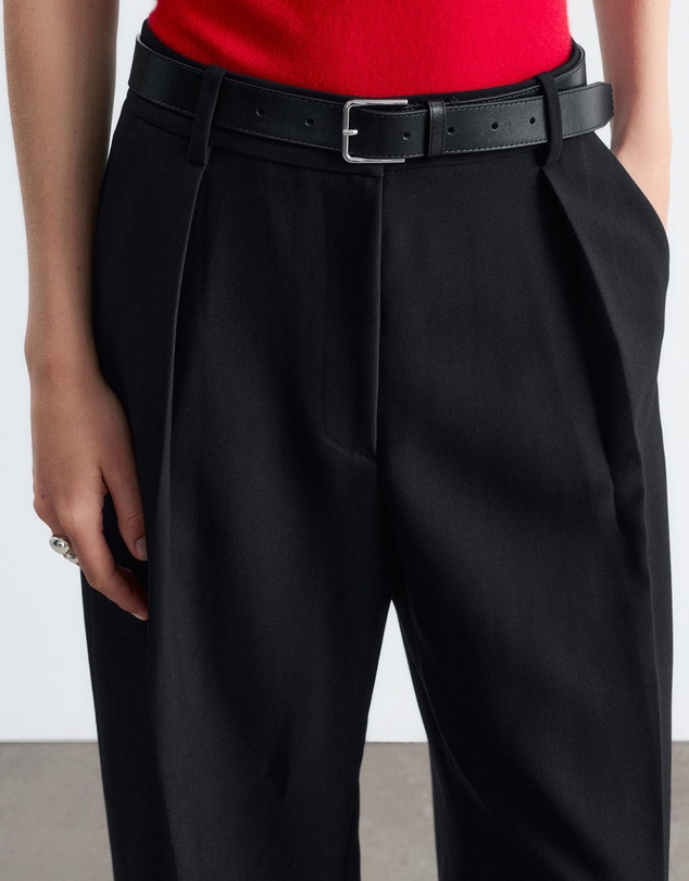 & Other Stories - Cropped Pleat Trousers