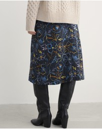 Seasalt - Seasalt Cornwall Navy Forest View Skirt