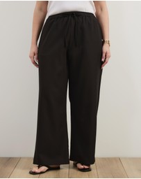 Atmos&Here Curvy - Marlow Tie Waist Tailored Pants