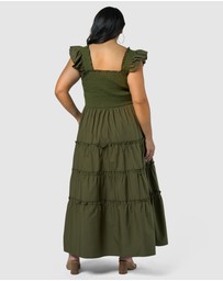 Sunday In The City - Electric Avenue Midi Dress